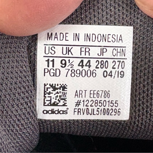 adidas Women’s Size 11 VL Court 2.0 Sneakers In Gray/Glow Pink Lace Up Low Top - Picture 2 of 11